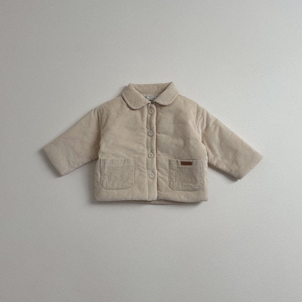 Round Collar Corduroy Jacket