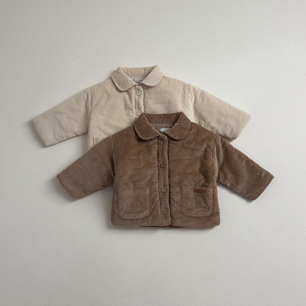 Round Collar Corduroy Jacket