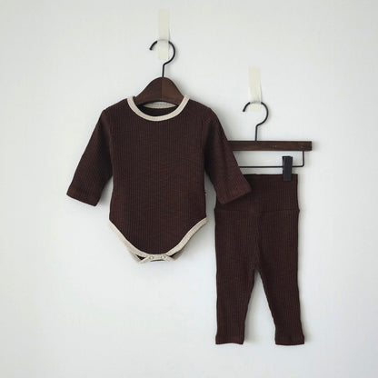 Basic Ribbed Bodysuit Set