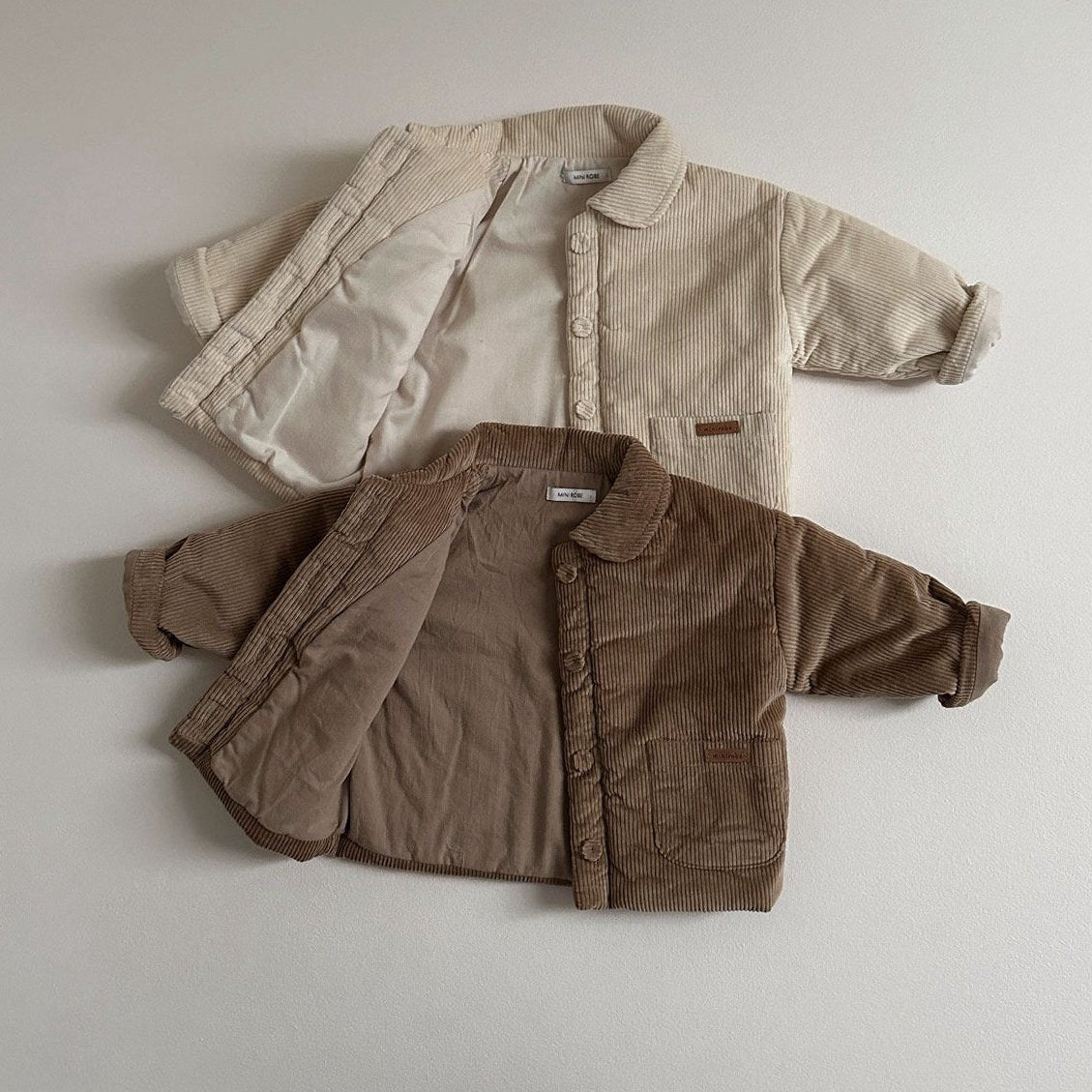 Round Collar Corduroy Jacket